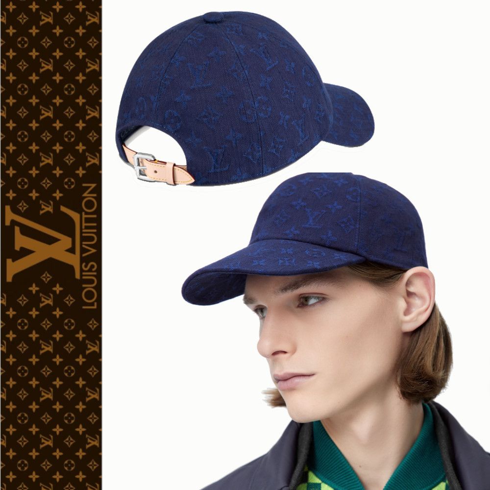Louis Vuitton お洒落な ☆キャップ☆ モノグラム ブルー 人気 (Louis