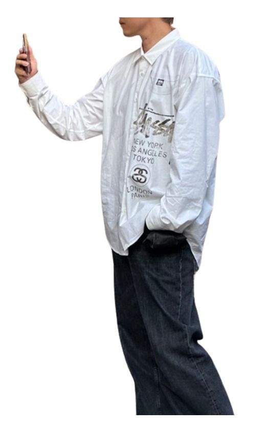 ★送料・関税込★Stussy★Stussy World Tour Shirt ★シャツ★ ☆送料・関税込☆Stussy☆Stussy World Tour Shirt ☆シャツ