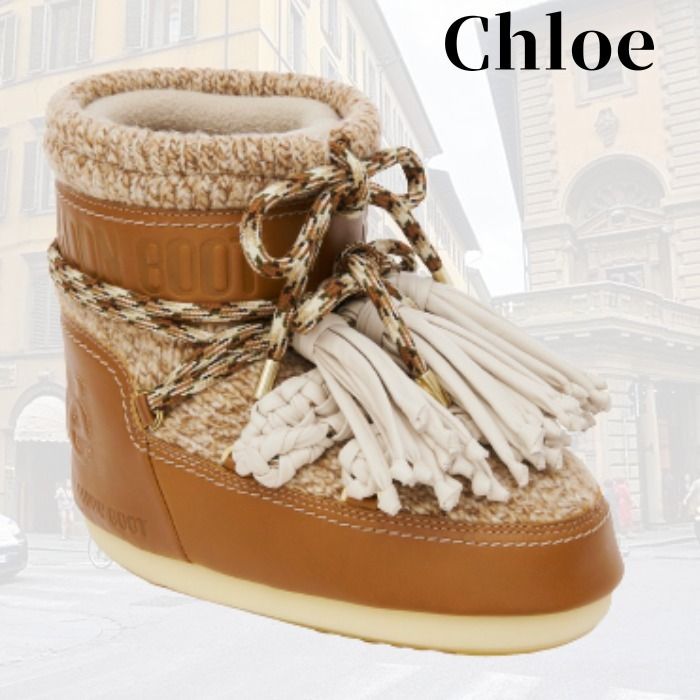 直営店買付 クロエ×ムーンブーツ (Chloe/ショートブーツ・ブーティ