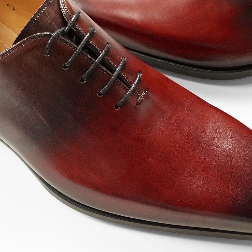 MAGNANNI 飴色パティーヌ/マグナーニホールカットレザーシューズ