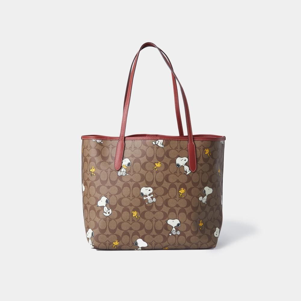 【COACH x スヌーピー】●レア♪●PEANUTS シティ トート COACH x スヌーピー】○レア♪○PEANUTS シティ トート