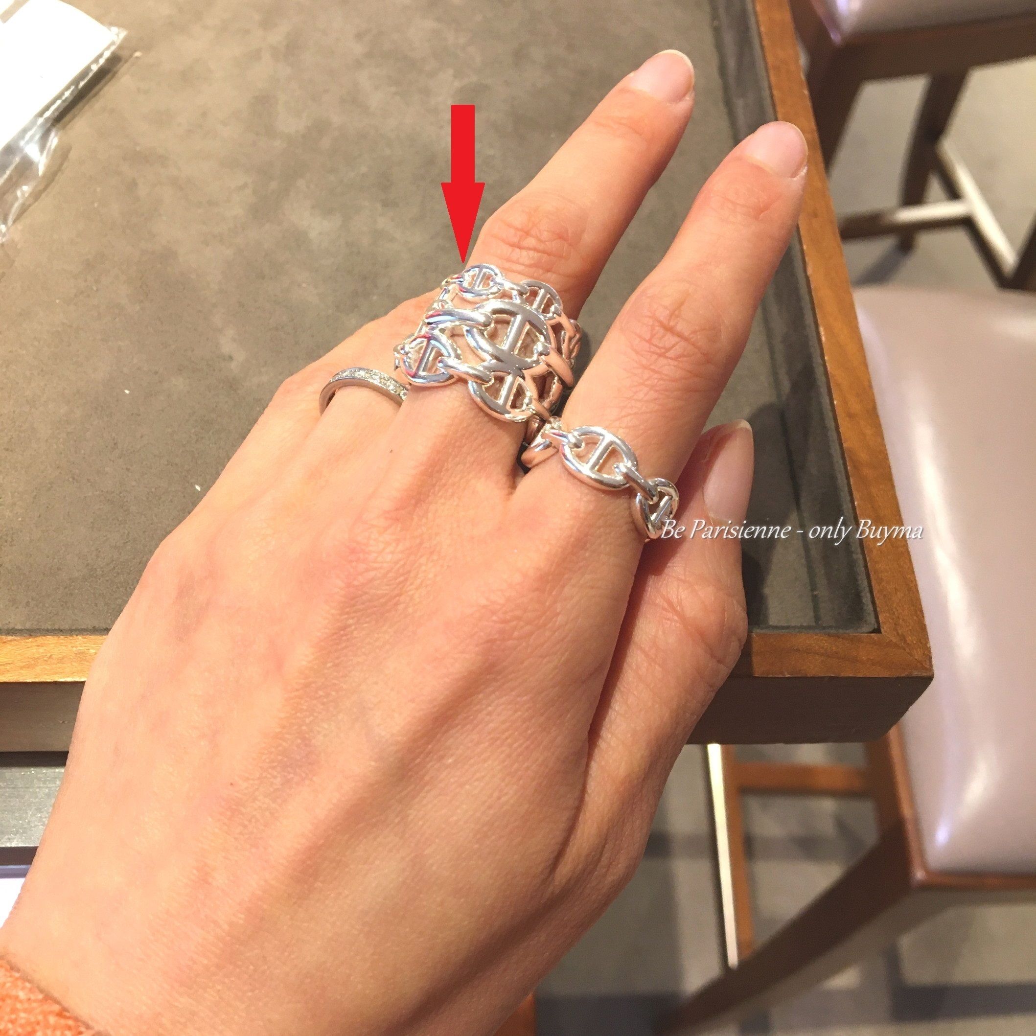 超格安価格 HERMES 注文殺到！リング シェーヌ・ダンクル・アンシェネ GM アクセサリー