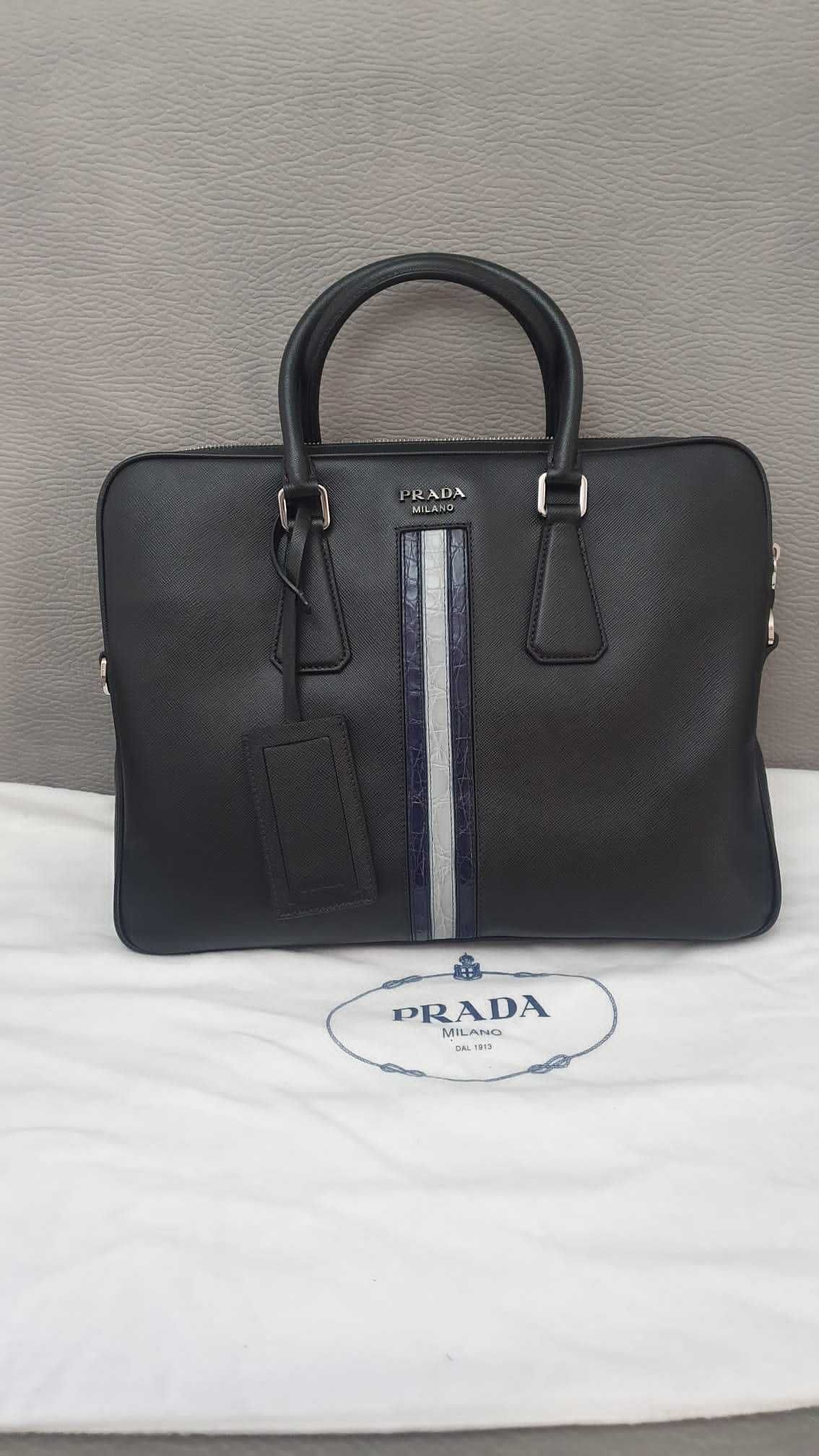 PRADA プラダ SAFFIANO LUX ビジネススーツケース NERO