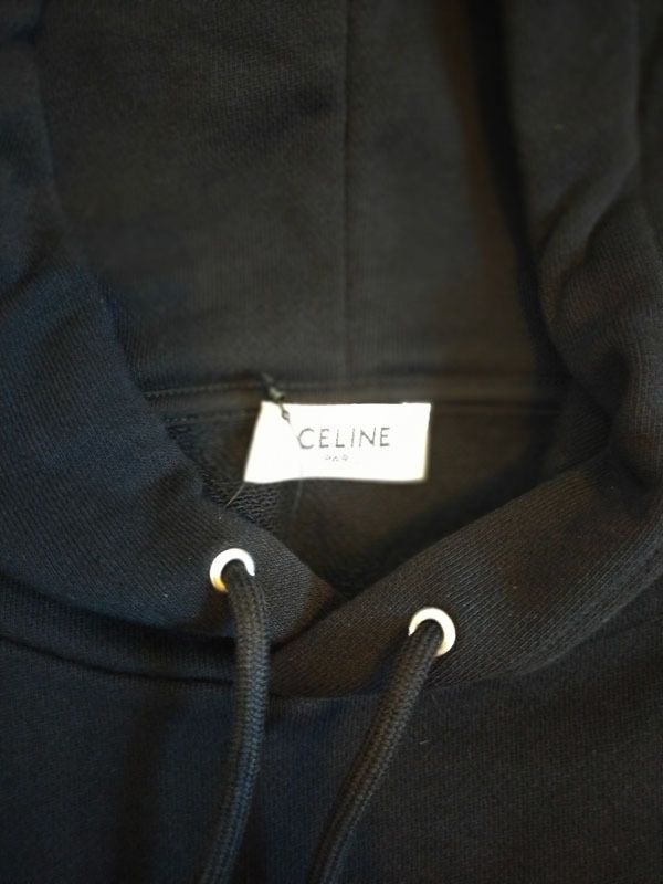 CELINE/セリーヌ】ロゴ入り☆コットンフリース ルーズフーディ (CELINE