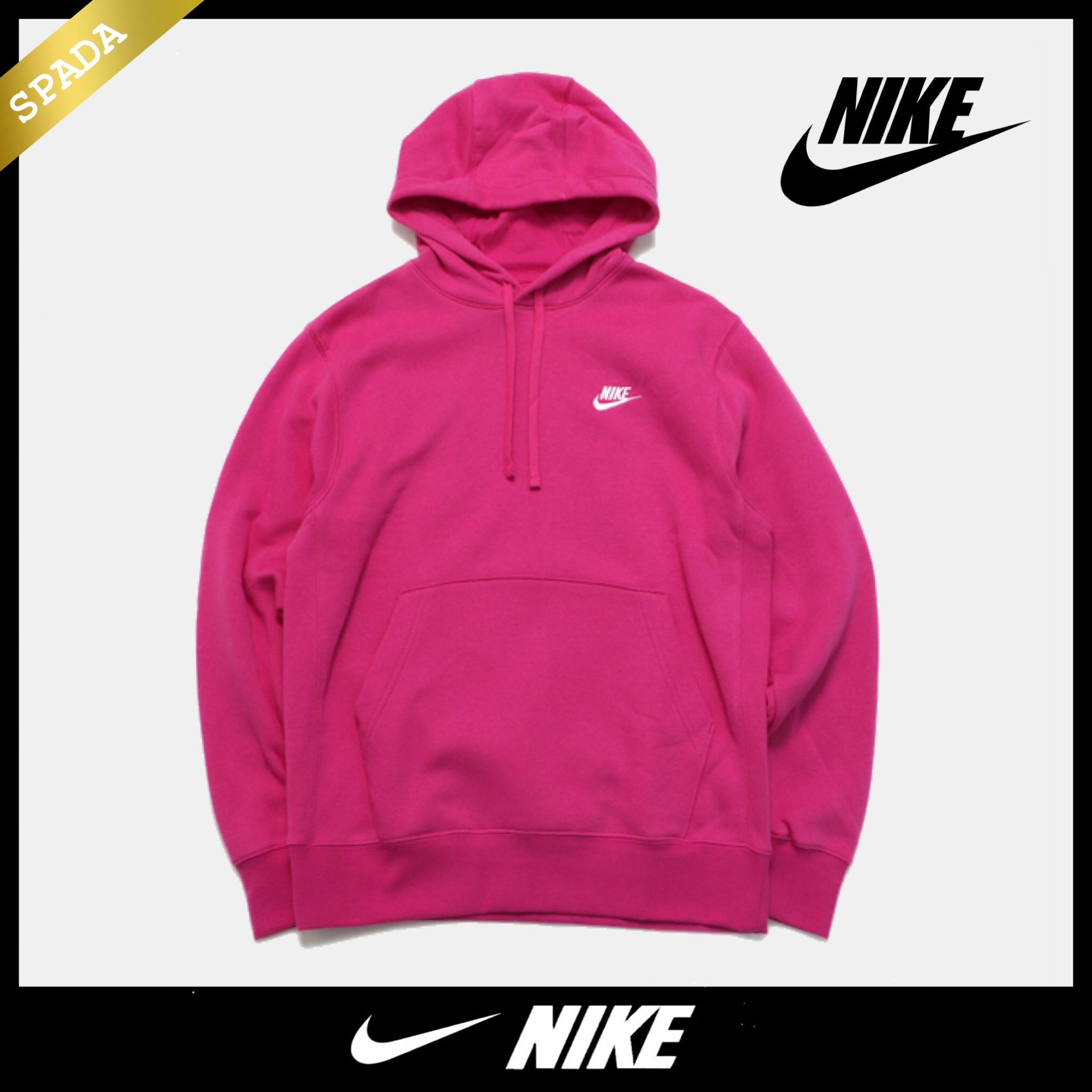 NIKE】ロゴ プルオーバーパーカー ピンク / 送料無料 (Nike/パーカー NIKE】ロゴ プルオーバーパーカー ピンク / 送料無料 (Nike/パーカー
