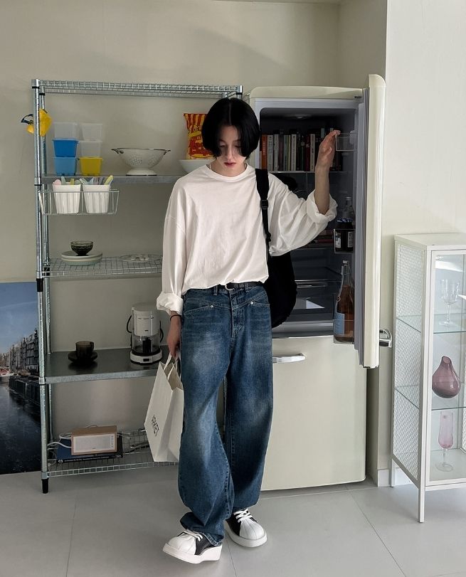 【2plan】Maison Maxi Over Long Sleeve Tee 2plan】Maison Maxi Over Long Sleeve Tee (2plan/Tシャツ