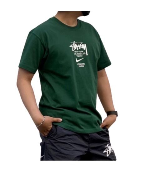 ☆人気☆【STUSSY】☆Nike x Stussy WT T-Shir.t Green