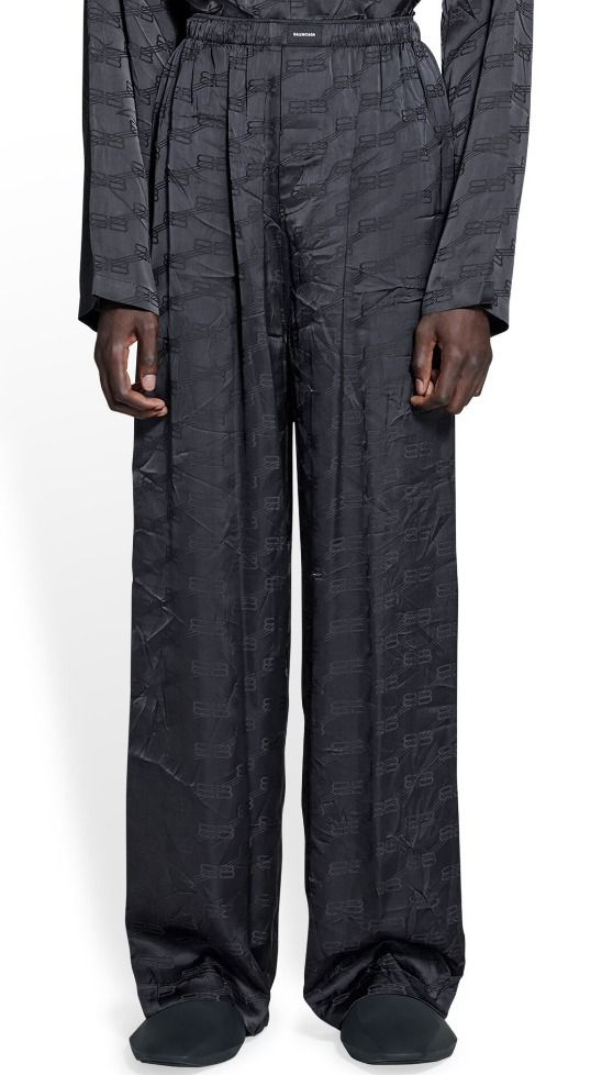 ●送料込●BALENCIAGA●BBモノグラム パジャマパンツ BALENCIAGA】 BB モノグラム パジャマ パンツ (BALENCIAGA