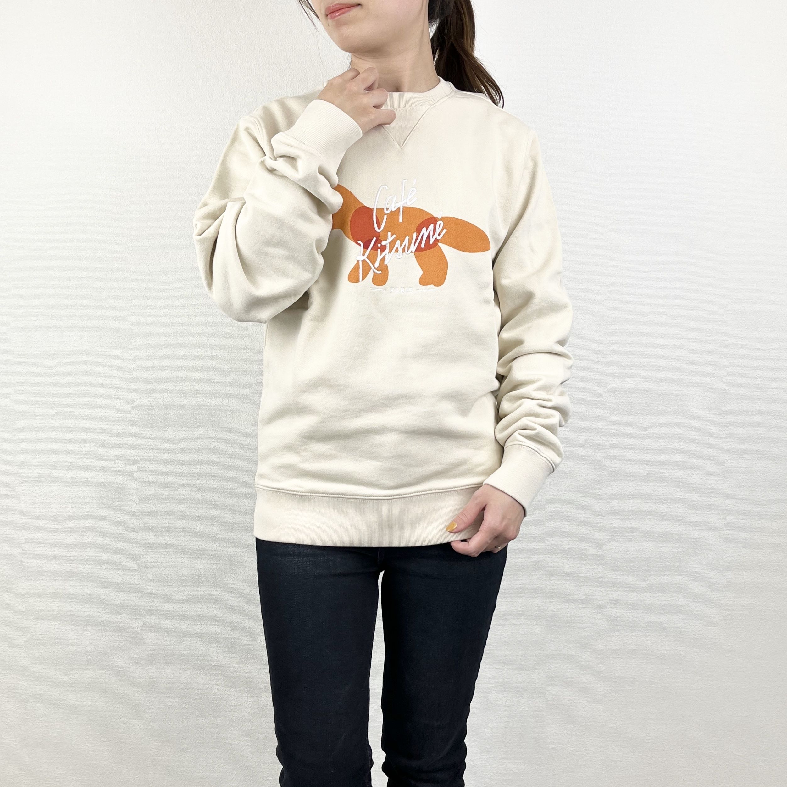 楽天市場】メゾンキツネ MAISON KITSUNE スウェット ベージュ