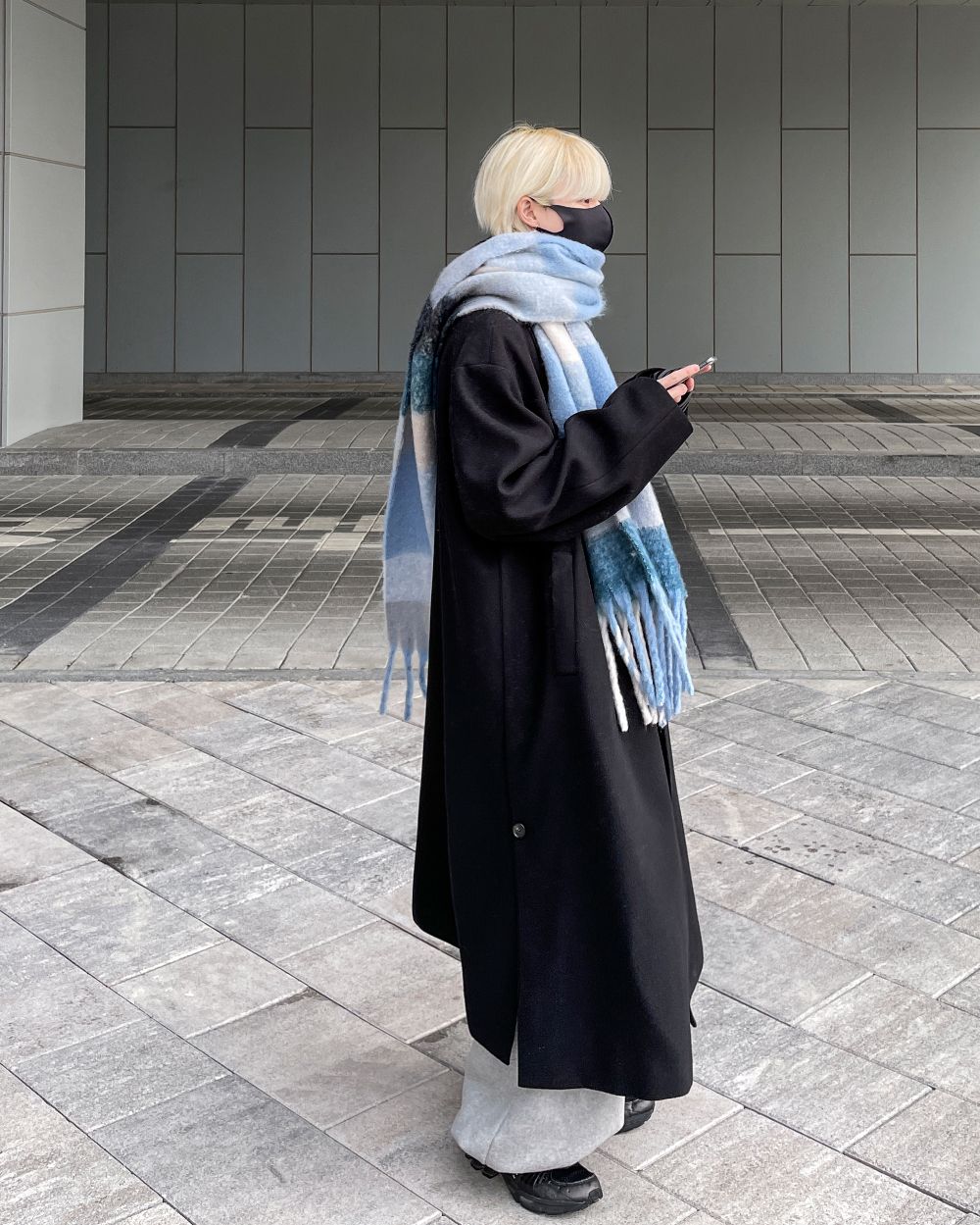 【YOURNUS】Art Side Button Wool Coat YOURNUS】Art Side Button Wool Coat (YOURNUS/コートその他