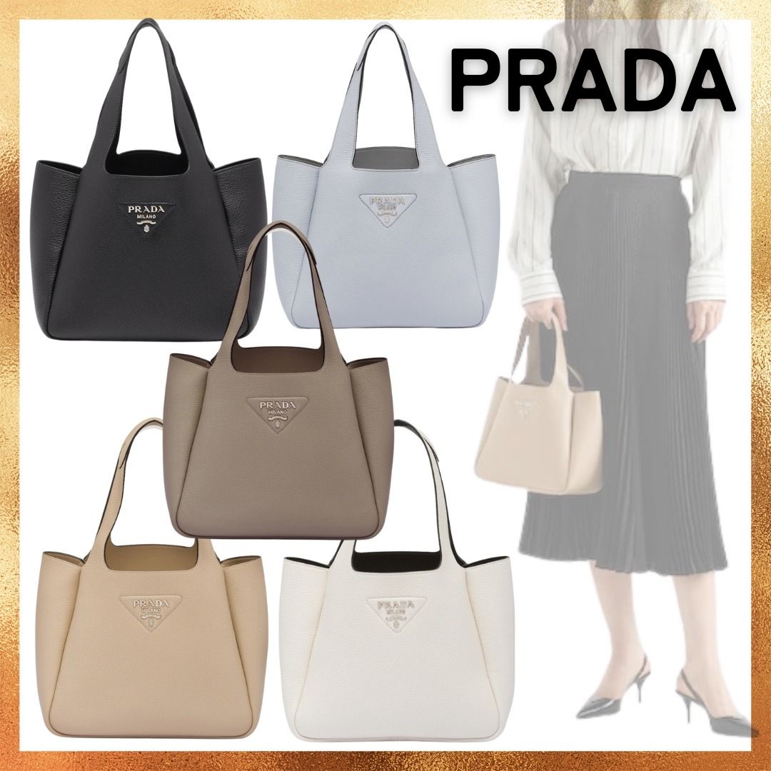 PRADA ◇ ロゴ レザー トートバッグ ハンドバッグ (PRADA/トート