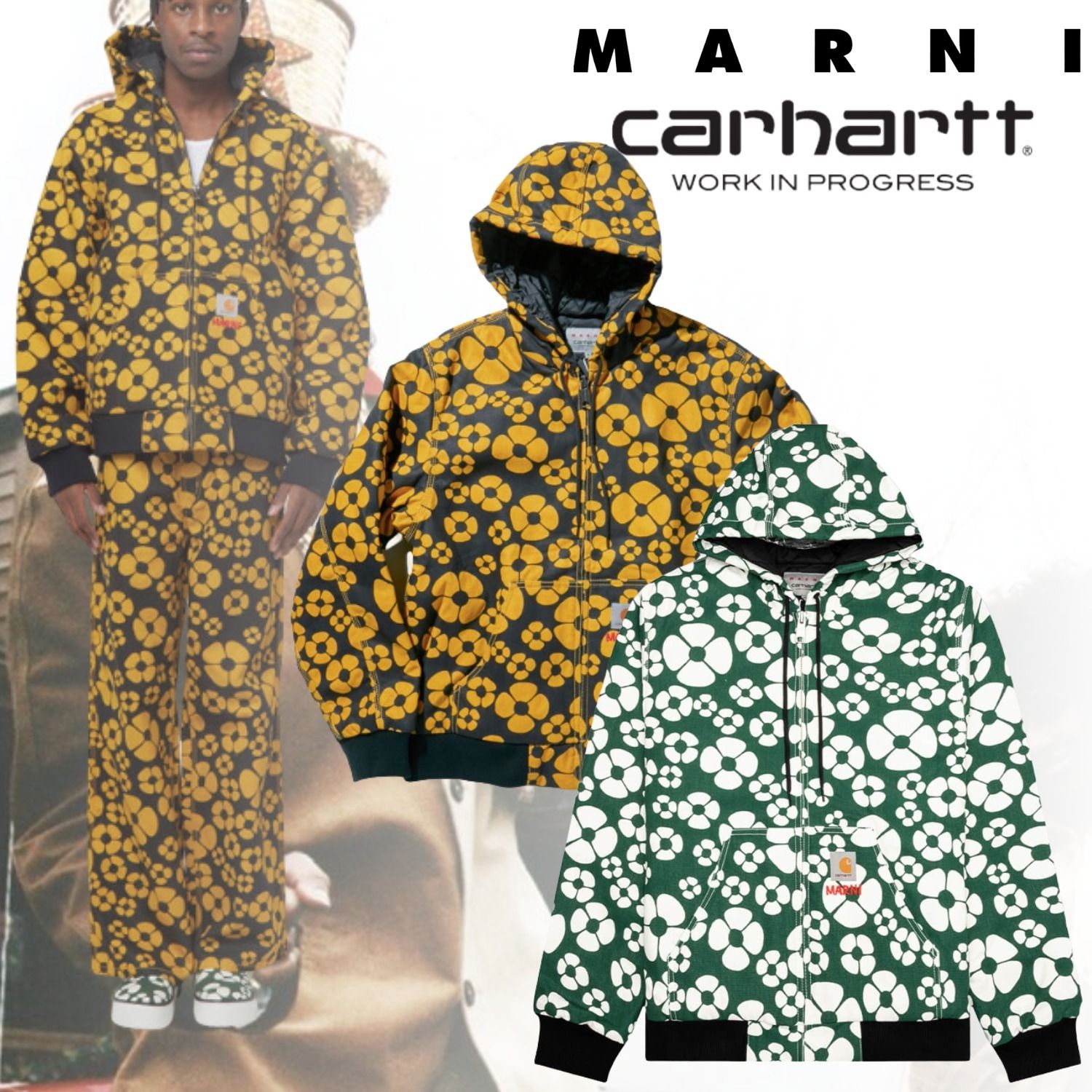 marni × carhartt マルニ カーハート パーカー ジャケット-www.coumes