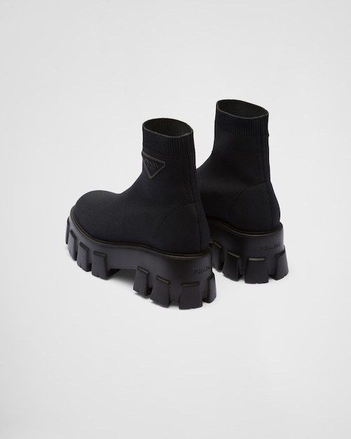 国内発□PRADA プラダ モノリス ニットブーティー (PRADA