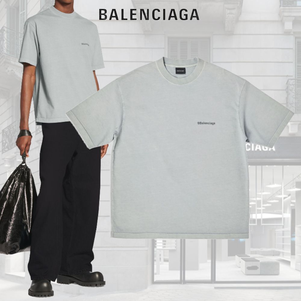 BALENCIAGA バレンシアガ ピクセルロゴ オーバーサイズ Tシャツ