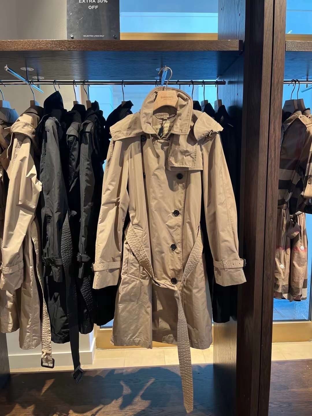 Burberry バーバリー トレンチコート ベージュ系 シンプル ロゴ