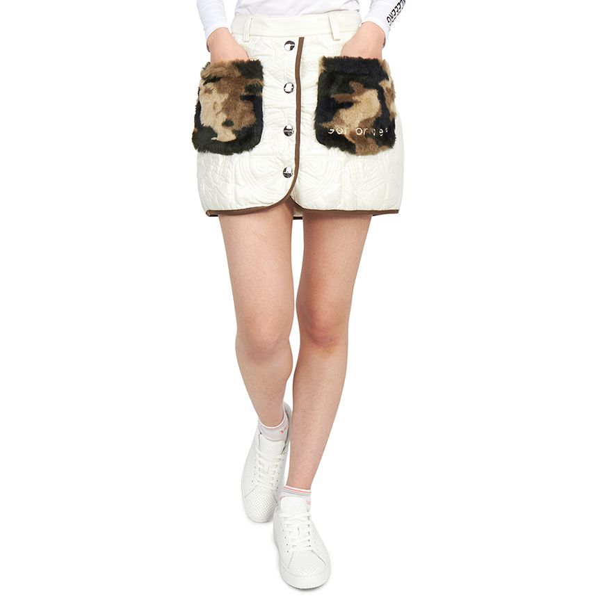 マークアンドロナ ゴルフスカート MLW 2D AE14 OFFWHITE