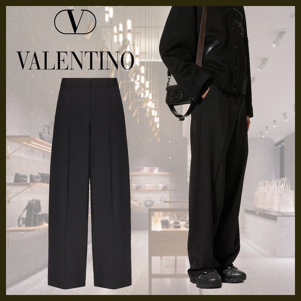 直営店*VALENTINO*ライトウール パンツ (VALENTINO/スラックス