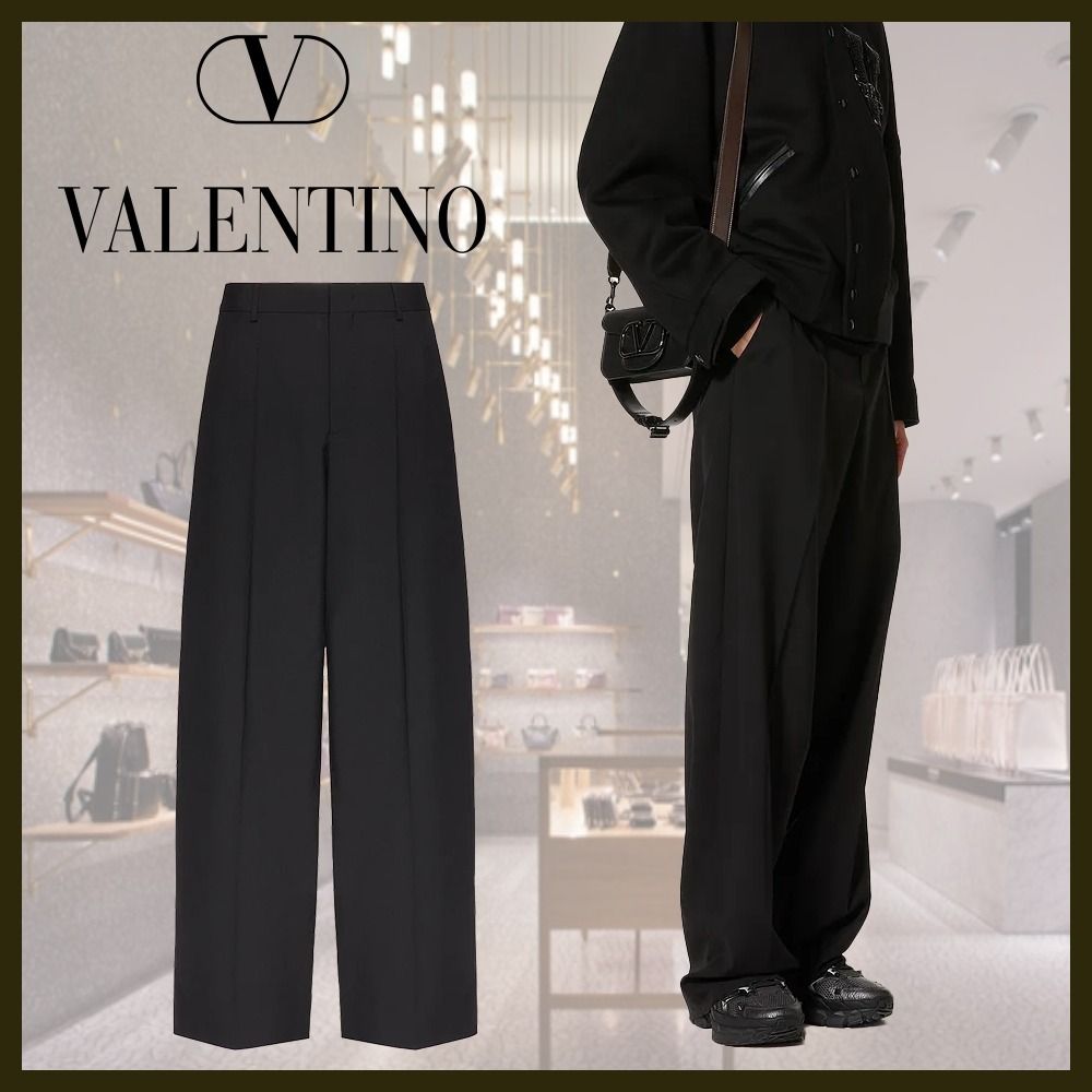 直営店*VALENTINO*ライトウール パンツ (VALENTINO/スラックス ...