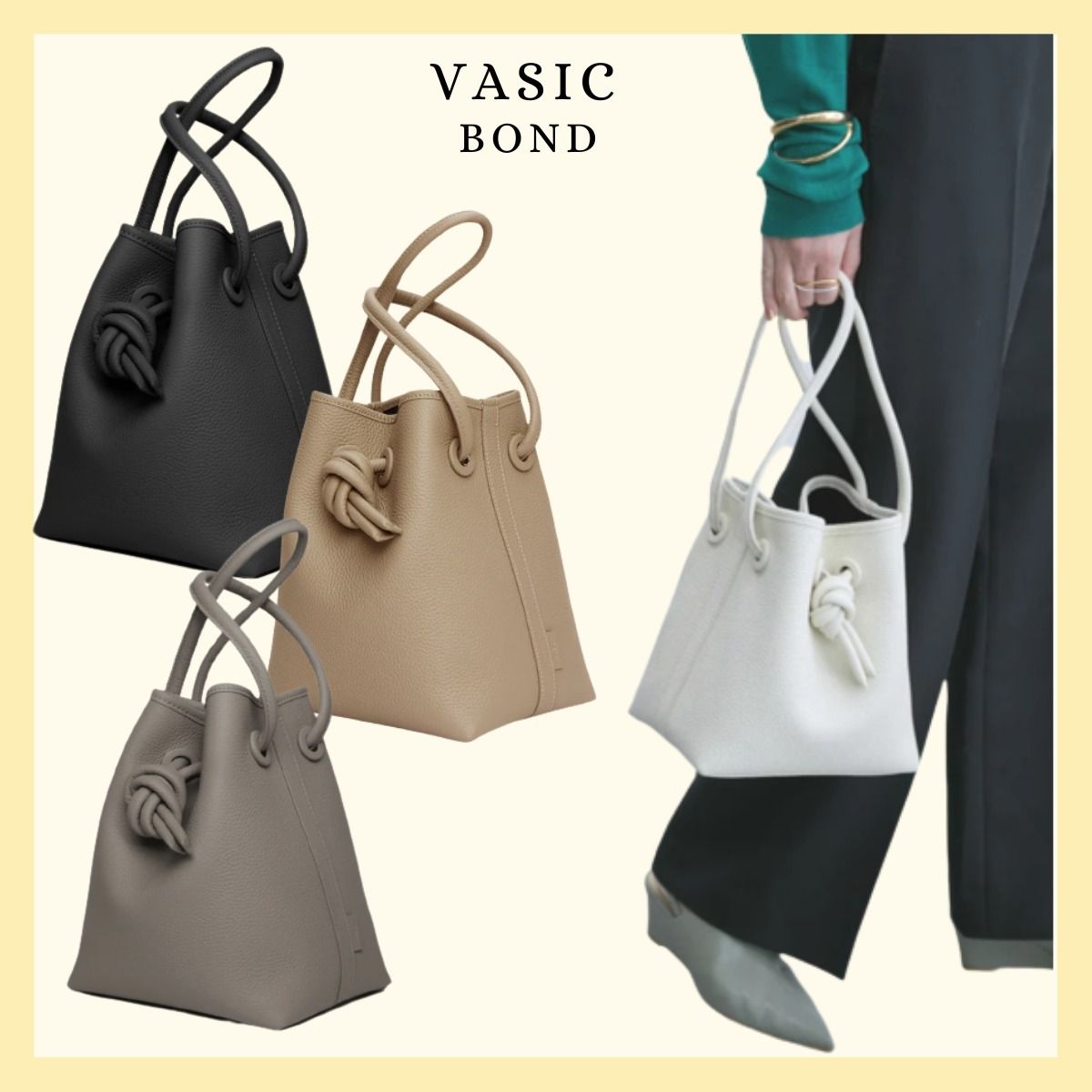 VASIC】ヴァジック BOND ボンド レザー 人気 大きめ バッグ (VASIC