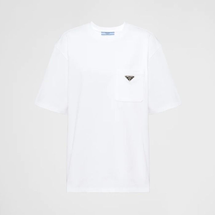 23SS】新作 ロゴ入り Tシャツ ◇プラダ◇ (PRADA/Tシャツ