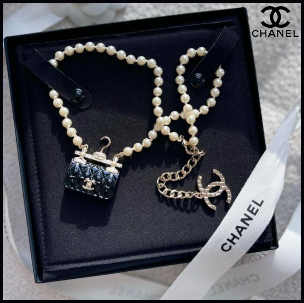 細部までこだわりのデザイン☆】CHANEL ミニバッグ ネックレス (CHANEL