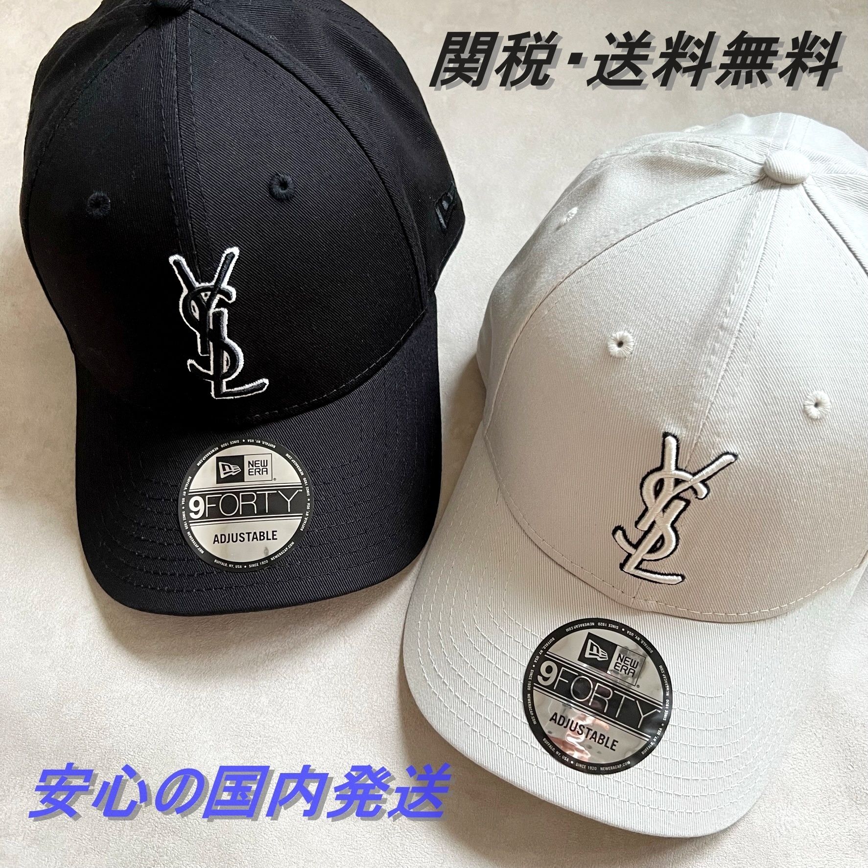 国内発送】Saint Laurent ×NEW ERA コラボ YSL CAP 帽子 (Saint