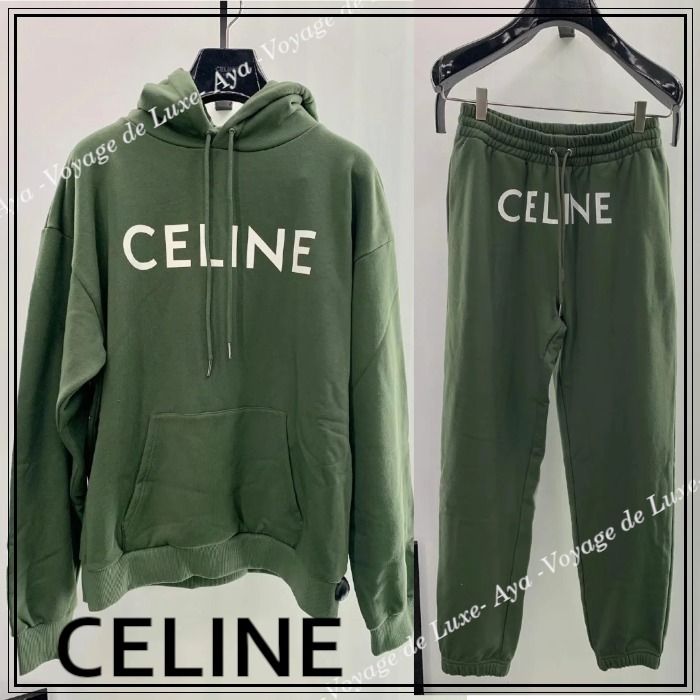 セットアップ【CELINE】ギフト包装 直営店買付 カーキ コットン