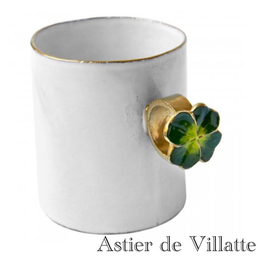 Astier de Villatte ／Clover カップ Clover Ring Mug by Astier de Villatte, 10.5cm – Summerill