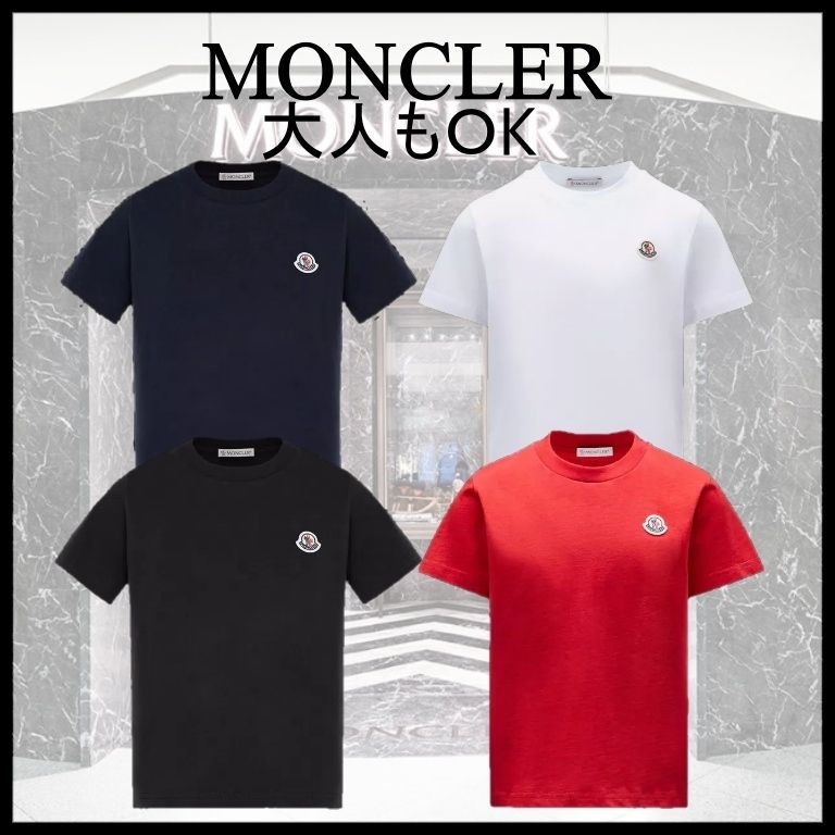 大人もOK】モンクレール 人気 ロゴ入り Tシャツ 12A/14A (MONCLER ...