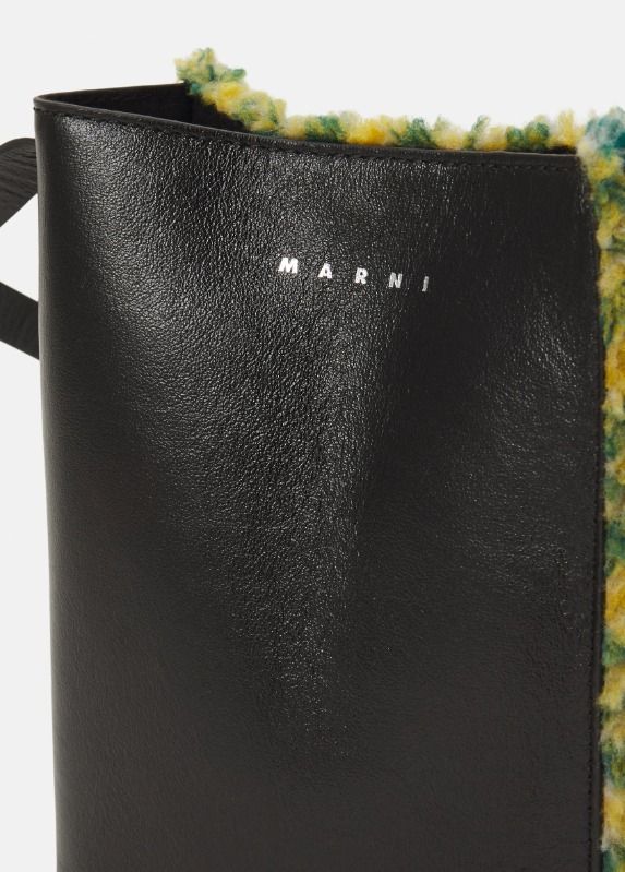 ショルダーバッグ Marni MUSEO SHOULDER BAG - Across body bag Brown leather Museo Nano Bag with Marni Symbol embroidery