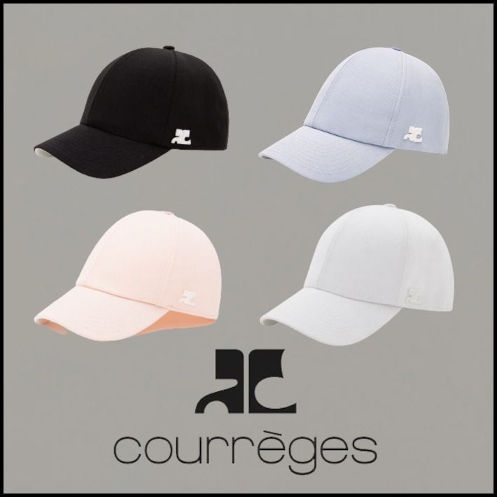 ☆関税込み☆【Courreges】サイドロゴコットンキャップ (Courreges