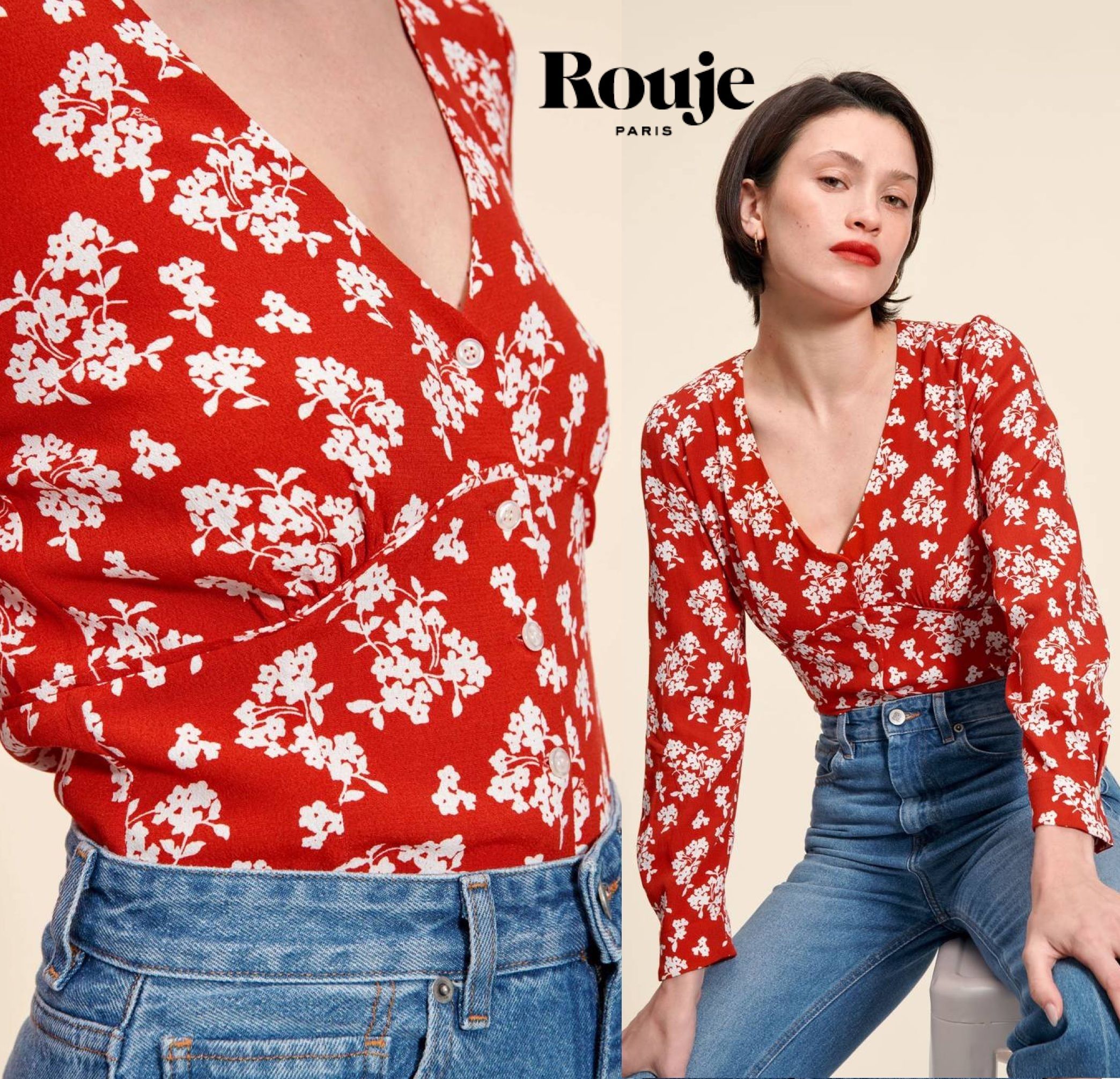 【2019SS】rouje cherry mimi ブラウス