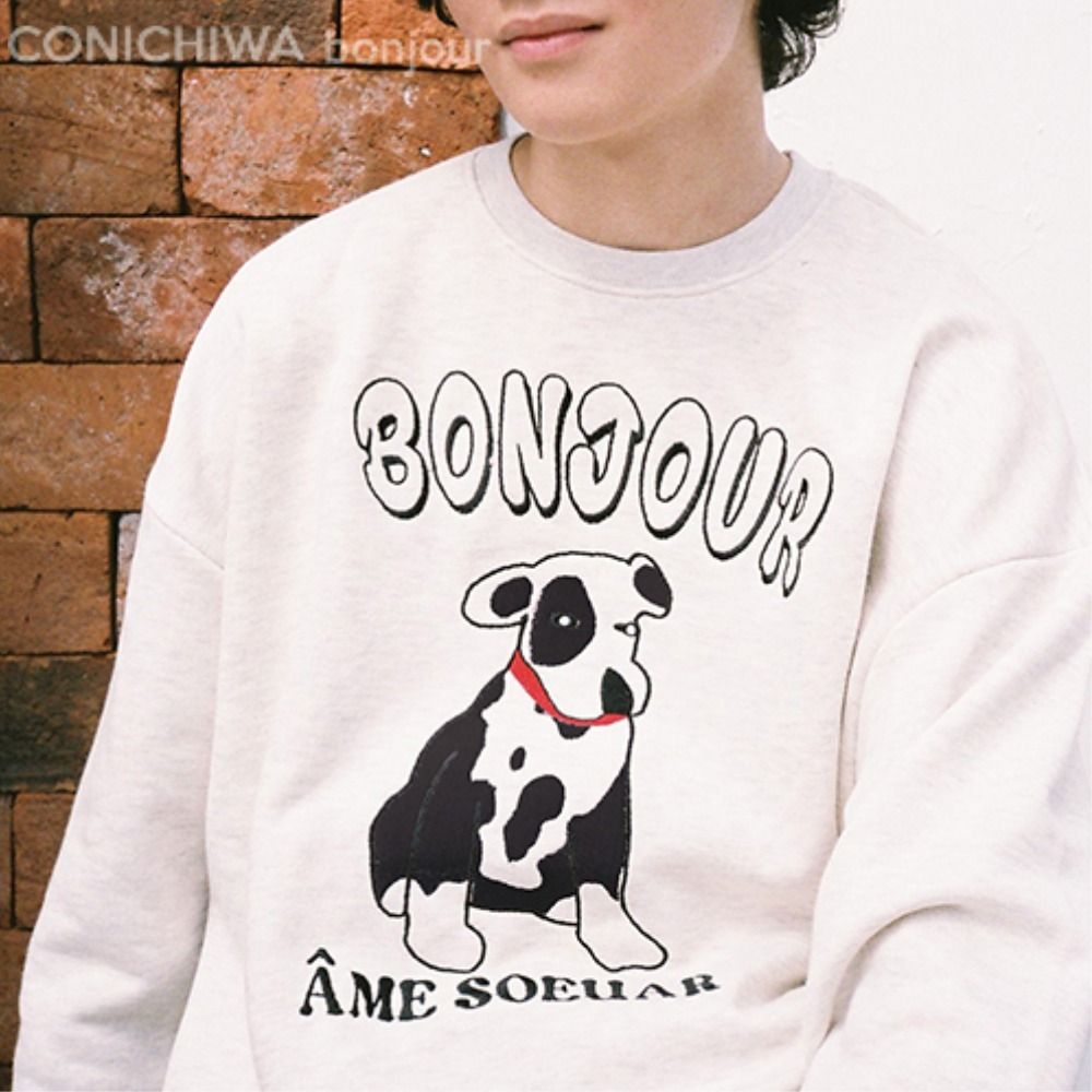 SEVENTEEN ウォヌ着用☆CONICHIWA BONJOUR☆Puppy Sweatshirt