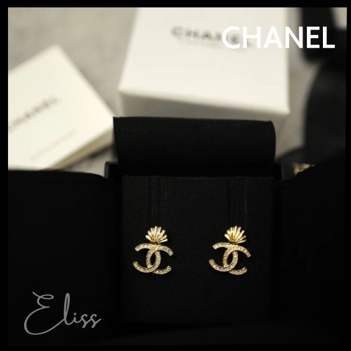 CHANELピアス【シェルピアス♪】貝殻モチーフ (CHANEL/ピアス) ABA403