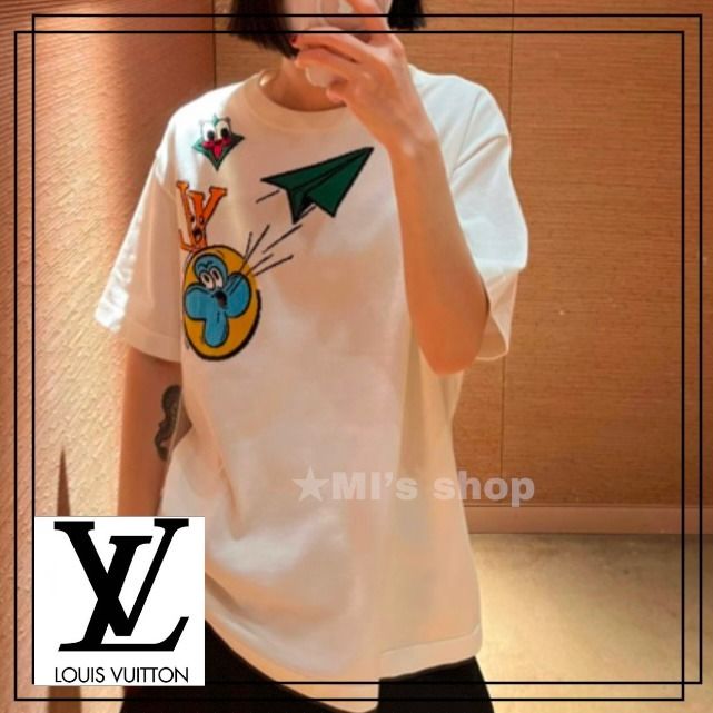 23SS/遊び心あふれる/ユニセックス】LouisVuitton Tシャツ (Louis