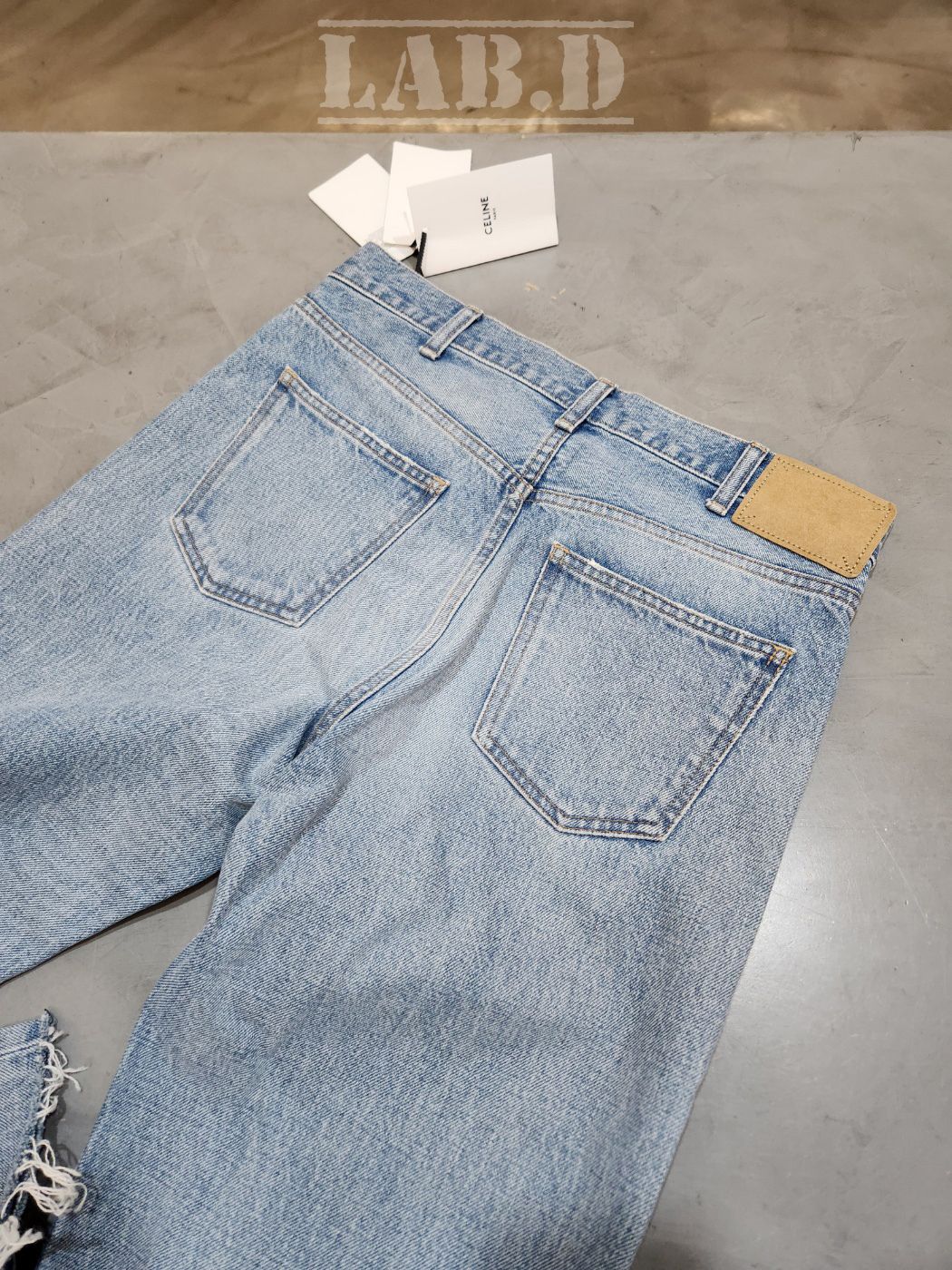 CELINE | POLLY JEANS IN STEEL BLUE WASH DENIM デニムジーンズ