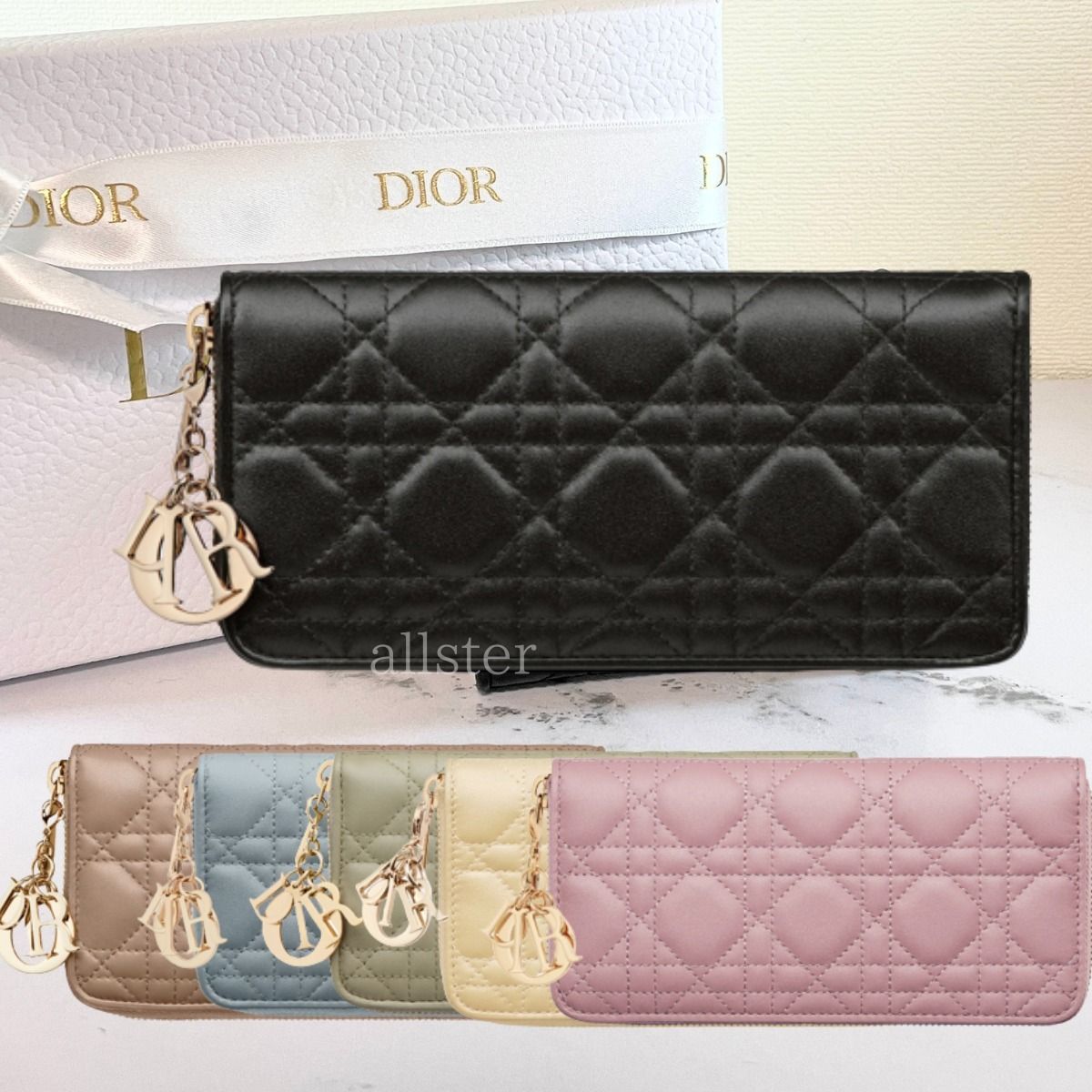 DIOR】LADY DIOR VOYAGEUR 長財布 レディーディオール (Dior/長財布