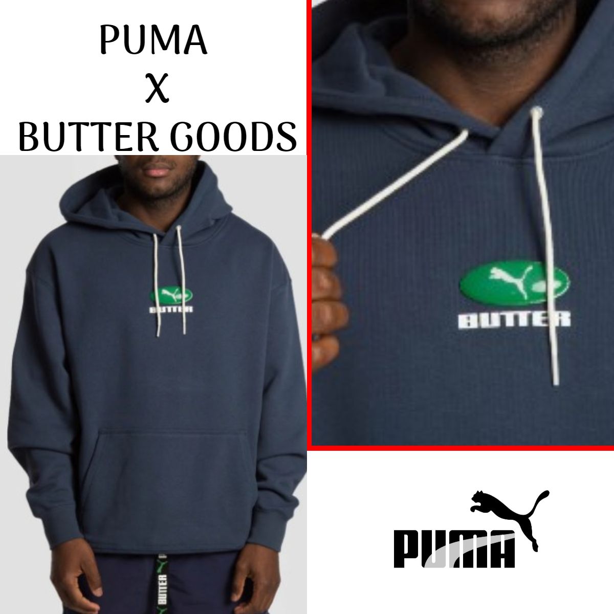 ☆PUMA X BUTTER GOODS コラボ☆フーディー☆完売間近☆追跡付き (PUMA