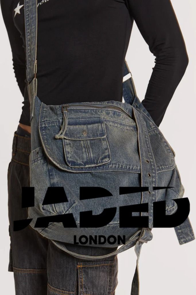 価格は安く ☆英国発*JADED LONDON*新作*STELLARデニムメッセンジャー/UL バッグ