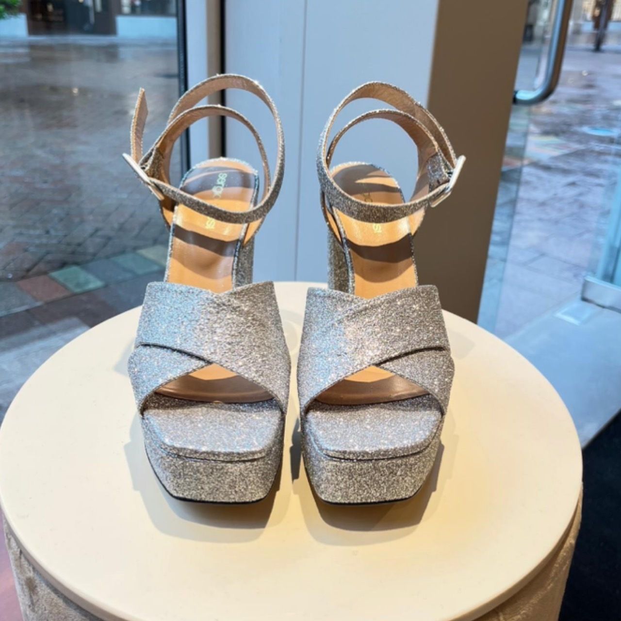 Sergio Rossi*SR Monica Sandal HH 90 mm silver (Sergio Rossi Sergio Rossi*SR Monica Sandal HH 90 mm silver (Sergio Rossi