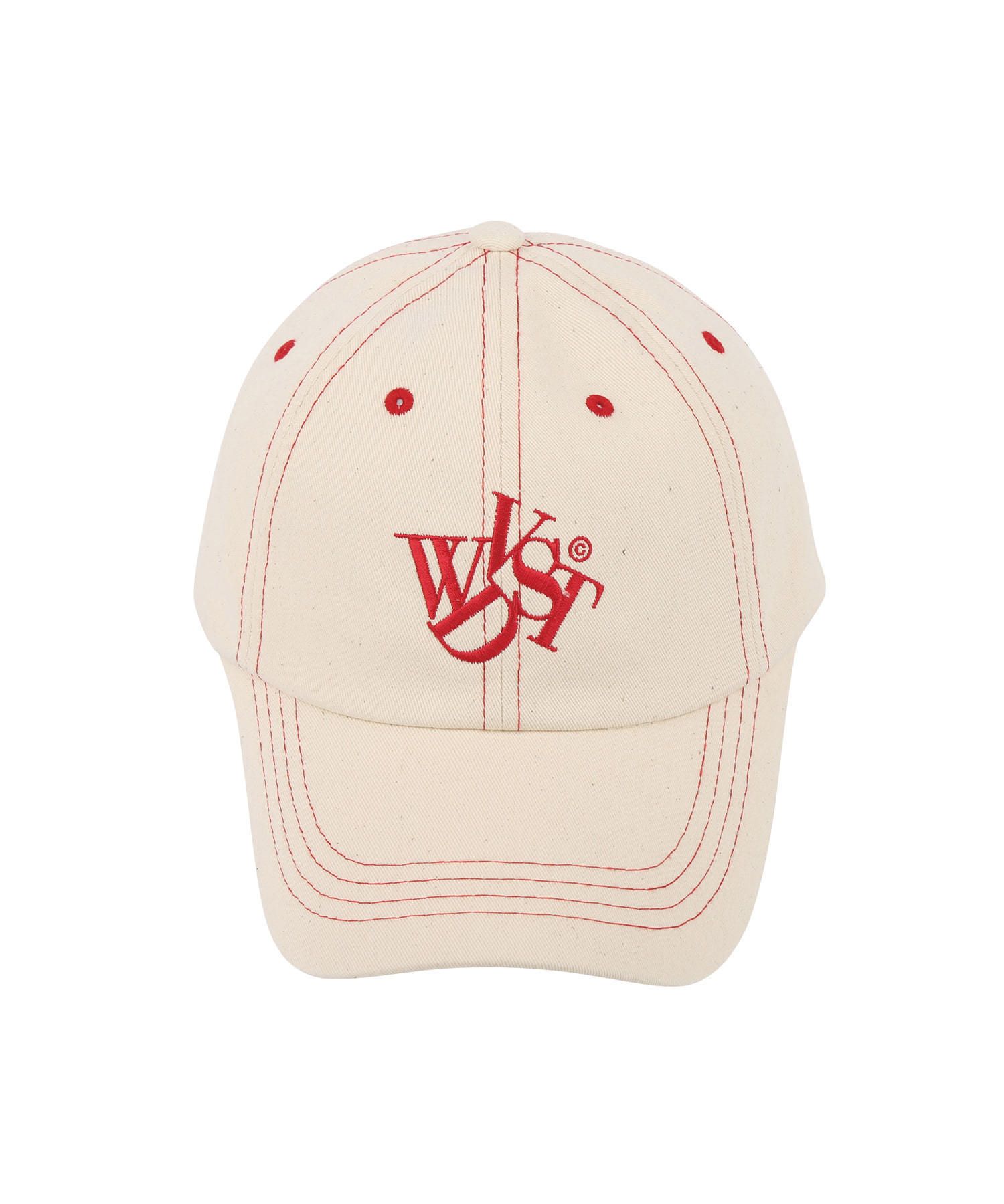 Wondervisitor】23SS Logo Stitch ball-cap (WONDER VISITOR