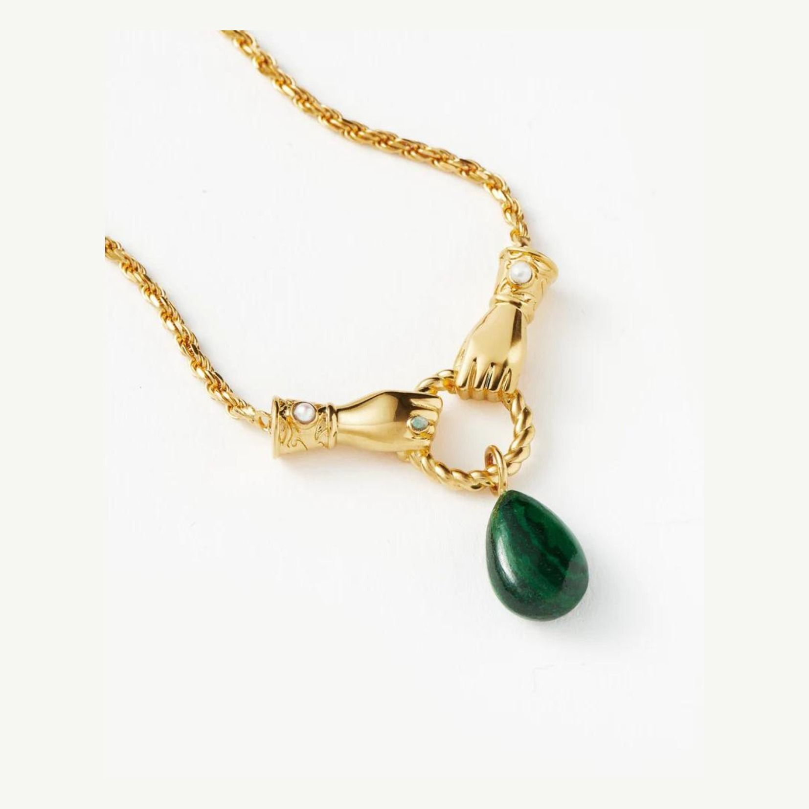 【MISSOMA】ハンズ ドロップ ペンダント ネックレス MISSOMA】グッドハンズ ドロップペンダント ネックレス/18k