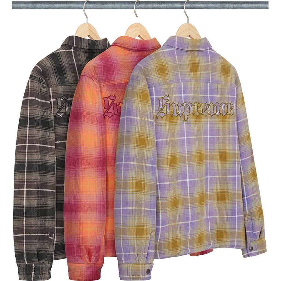 Supreme Shearling Lined Flannel Shirt