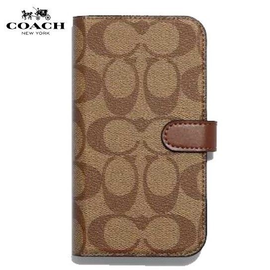 【COACH★C8024】iPhone13proケース 手帳型 シグネチャー 箱付き COACH☆C8024】iPhone13proケース 手帳型 シグネチャー 箱付き