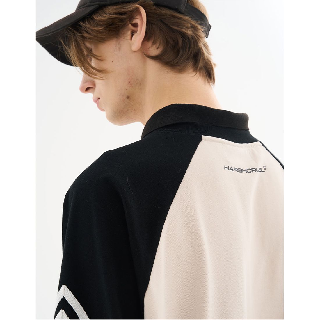 HARSH AND CRUEL 開襟 長袖 Tシャツ ストリート 人気 スウェット HARSH AND CRUEL 開襟 長袖 Tシャツ ストリート 人気 スウェット