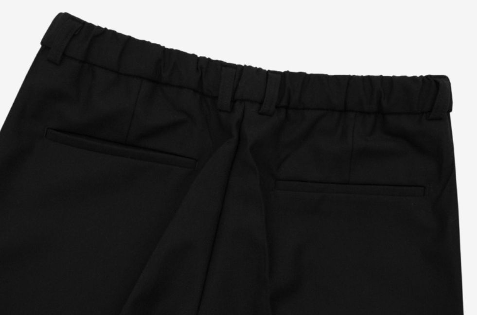 【MODERNIF】Latz Two-Tuck Banding Wide Slacks MODERNIF】Latz Two-Tuck Banding Wide Slacks (modernif