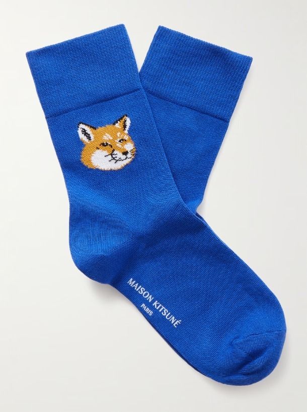 ☆MAISON KITSUNE☆メゾンキツネ☆FOX☆HEAD☆SOCKS☆靴下☆ (MAISON