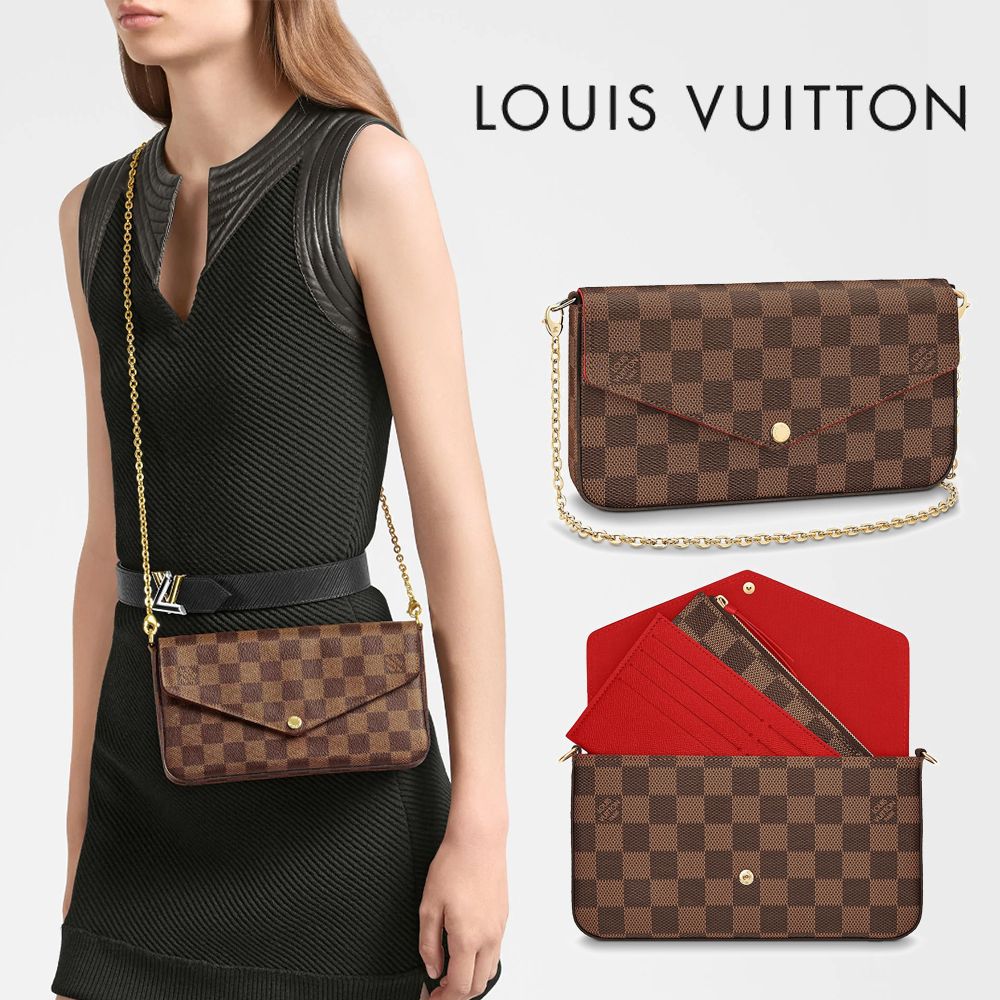 国内即発☆【LOUIS VUITTON】ポシェット・フェリシー ダミエ (Louis