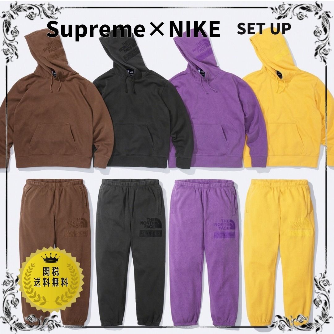 Supreme × The North Face Pigment フーディ＆パンツ○関送込