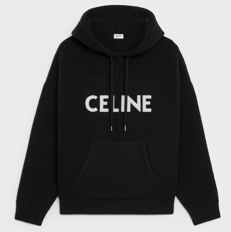 BTS Vさん着用【CELINE】CELINE フード付きセーターパーカー (CELINE